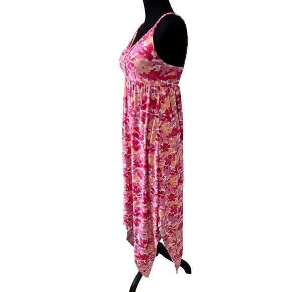 New DEREK HEART Women's Sleeveless Floral Boho Vacation Maxi Dress Size M - Picture 2 of 6